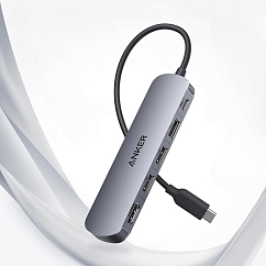 USB HUB Anker 332 USB-C Hub (5-in-1 4К HDMI) Dark Grey