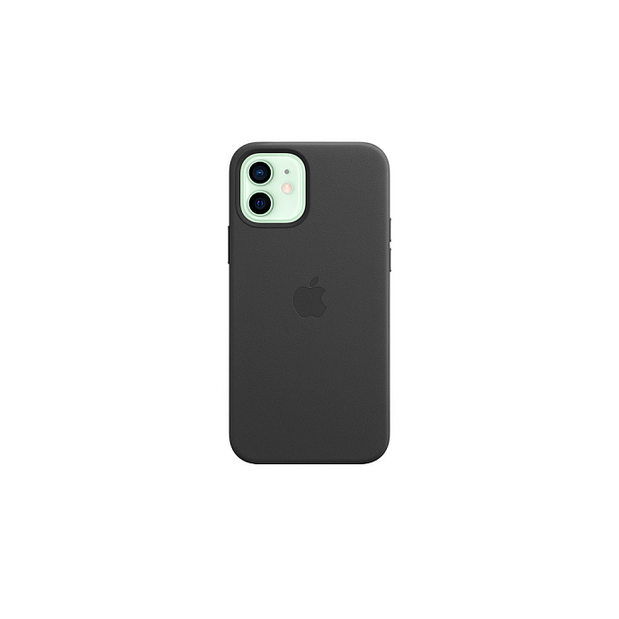 Чехол для смартфонов Apple iPhone 12 + 12 Pro Leather Case with MagSafe Black - рис.1