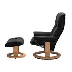 Кресло для прослушивания Stressless Mayfair M Classic Set Paloma Black Oak