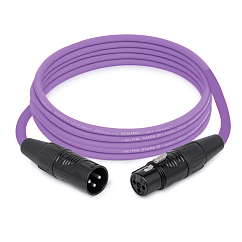 Кабель HeadMade Pro XLR-F - XLR-M Purple 3m