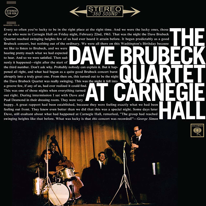 Пластинка The Dave Brubeck Quartet – At Carnegie Hall - Analogue LP - рис.0