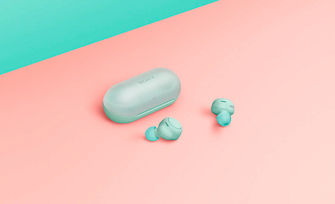 Беспроводные наушники Sony WF-C500 Green - рис.3