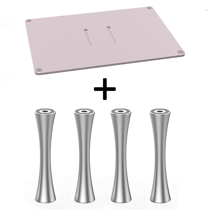 Стойка для Hi-Fi ddHiFi HS400 + SR85 x 4 Pinkish Gray/Silver - рис.0