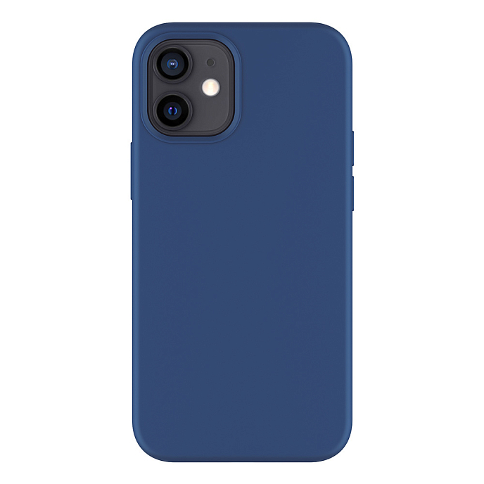Чехол для смартфонов Deppa Soft Silicone for Apple iPhone 12 Mini Blue - рис.3