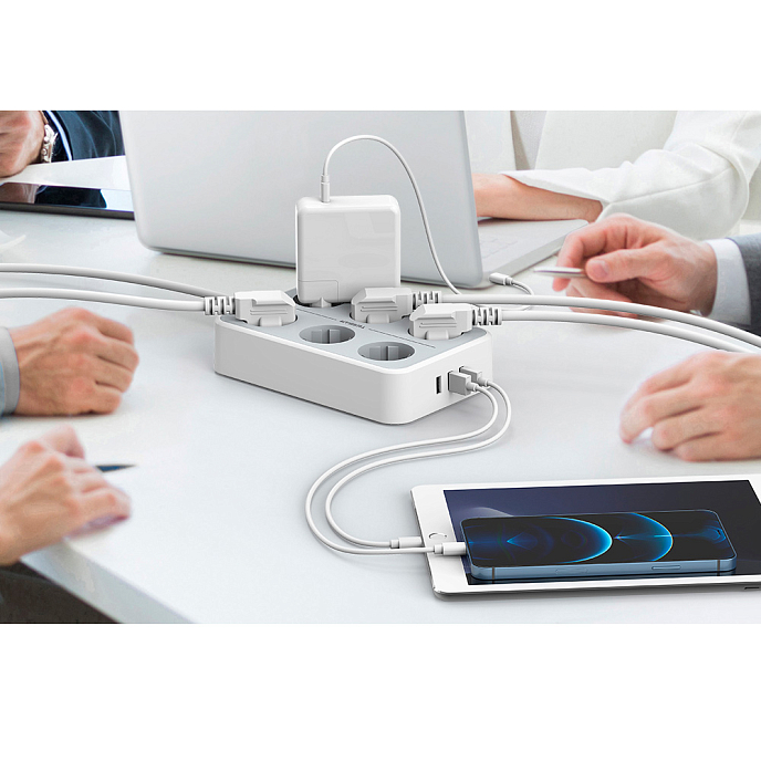 Сетевой фильтр Tessan TS-303 Grey - рис.1