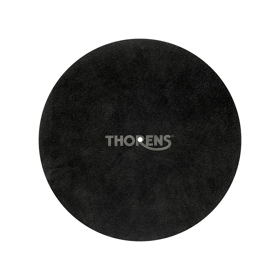 Мат для проигрывателей винила Thorens leather Turntable mat Black - рис.0