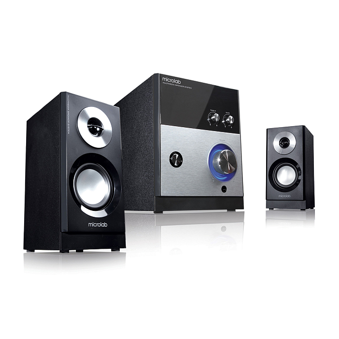 Компьютерные колонки Microlab M-880 Black Silver - рис.1