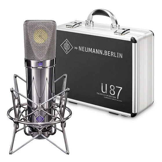Студийный микрофон Neumann U 87 Rhodium Edition Set - рис.0