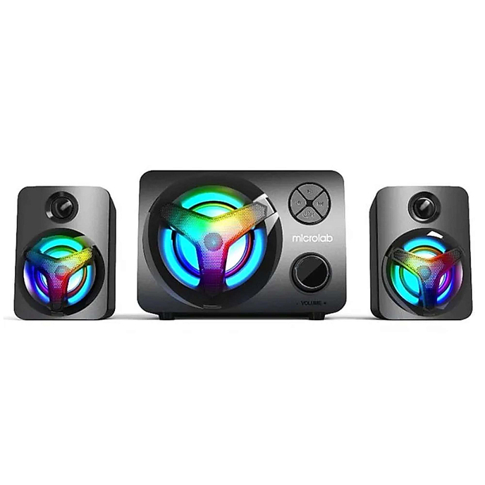 Компьютерные колонки Microlab U210 black полочная акустика 2.1_OpenBox - рис.2