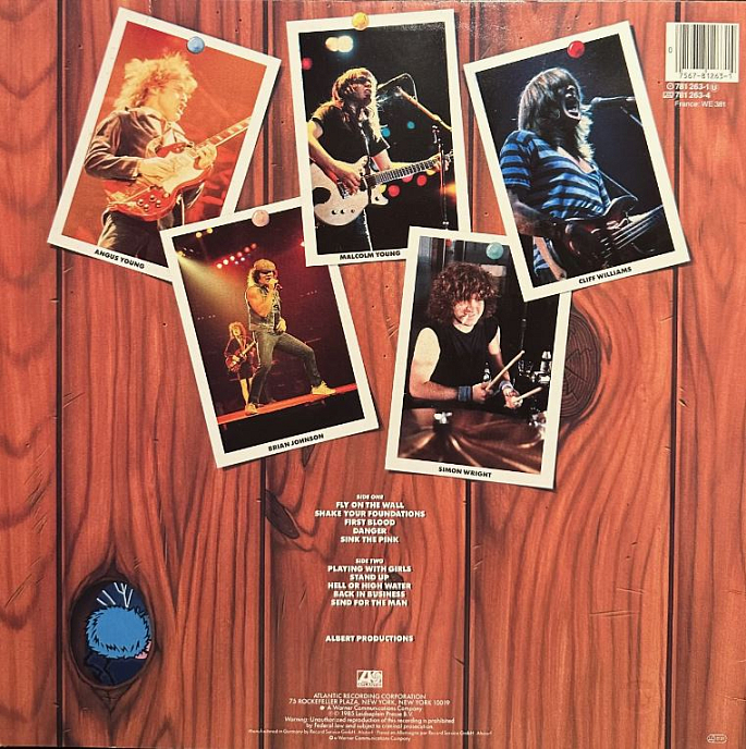 Виниловая пластинка AC/DC – Fly On The Wall (Remaster) LP - рис.1