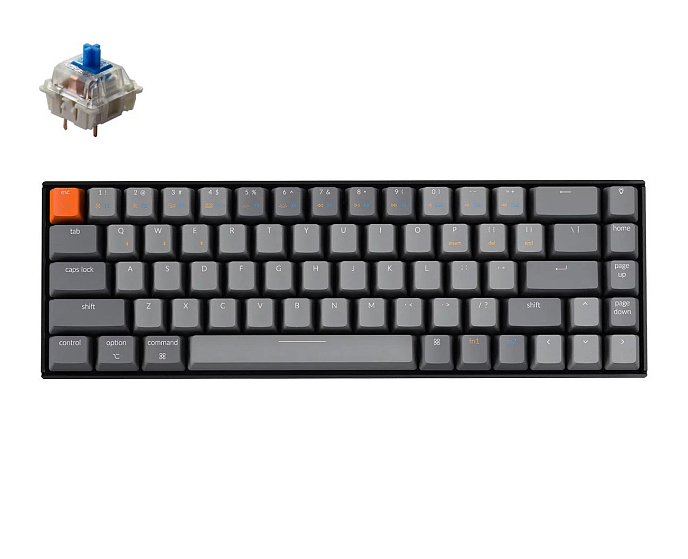 Клавиатура Keychron K6-U1 Gateron G Pro Blue Switch - рис.0