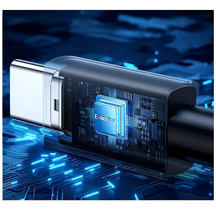 Кабель Ugreen L513 USB-C - USB-C 240W Black 1m - рис.6