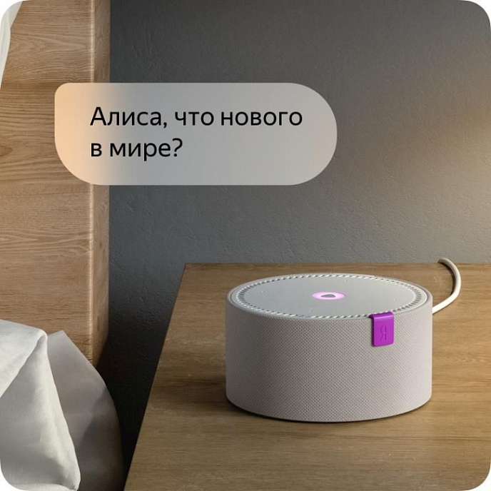 Портативная колонка Яндекс Станция Мини White - рис.8