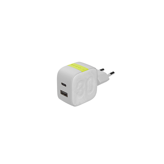 Сетевое зарядное устройство InfinityLab InstantCharger 30W 2 USB White - рис.0