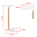 Стойки под акустику Uniteki STW102SPEAKER White - рис.1