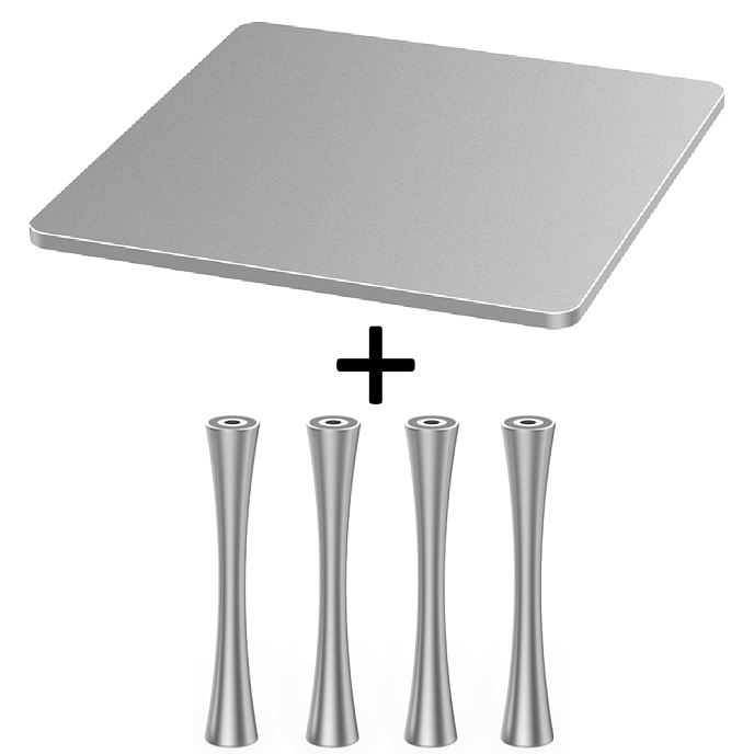 Стойка для Hi-Fi ddHiFi HS250 + SR120 x 4 Anodized Silver/Silver - рис.0