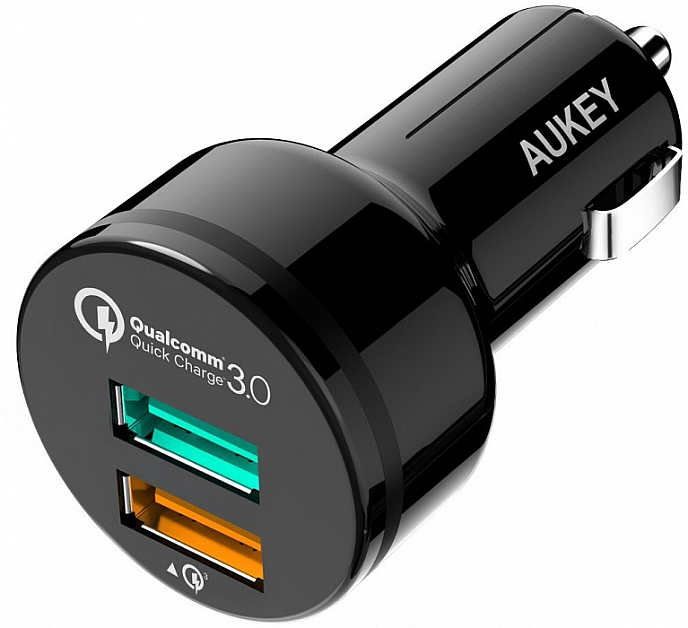 Автомобильное зарядное устройство Aukey Quick Charge 3.0 2 port (CC-T7) - рис.7