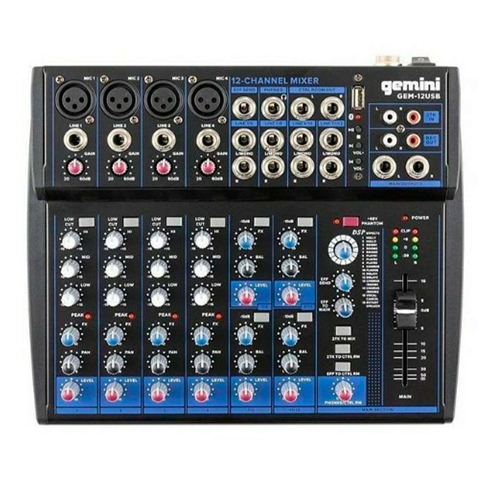 Микшерный пульт Gemini GEM-12USB - рис.0