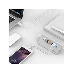 USB HUB Orico M3H7 Silver