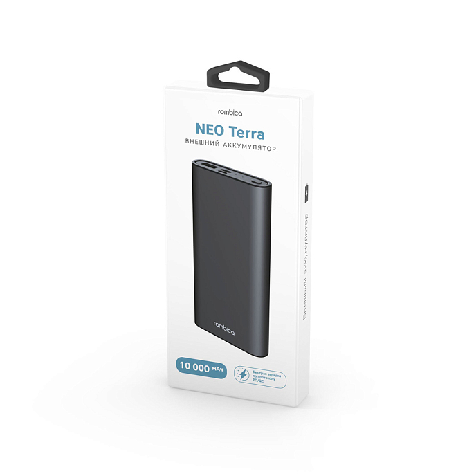 Портативный аккумулятор Rombica Power Bank Neo Terra 10000 mAh Black - рис.3