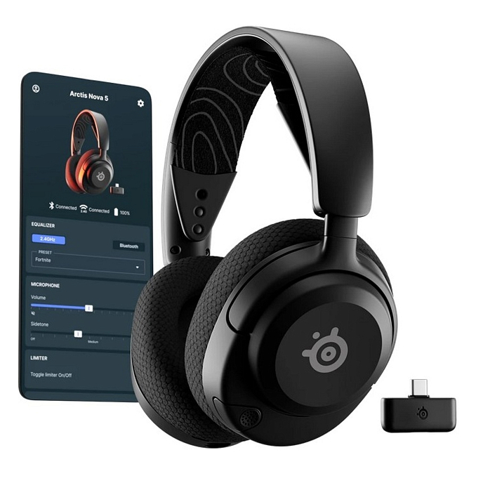 Игровая гарнитура SteelSeries Arctis Nova 5 Wireless Black - рис.4