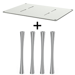 Стойка для Hi-Fi ddHiFi HS550 + SR180 x 4 Warm Gray/Silver