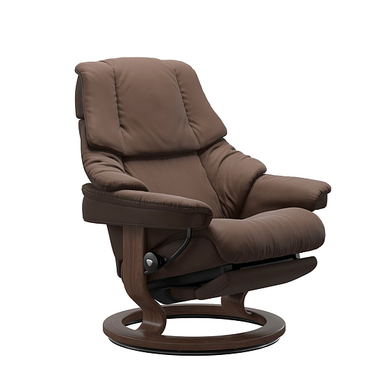 Кресло для прослушивания Stressless Reno M Classic Power Leg Back + Battery Paloma Espresso Walnut - рис.0