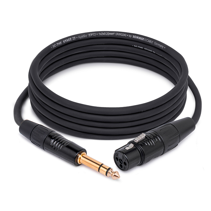 Кабель HeadMade Pro XLR-F - 6.3 stereo 3m - рис.0