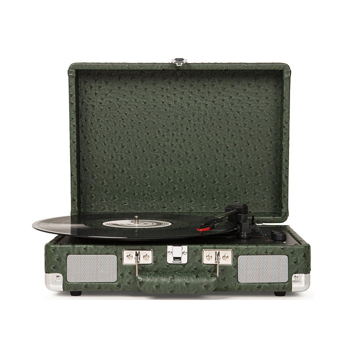 Проигрыватель винила Crosley Cruiser Deluxe Green Ostrich - рис.0