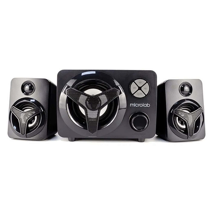 Компьютерные колонки Microlab U210 black полочная акустика 2.1_OpenBox - рис.0