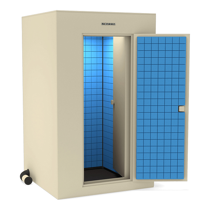 Акустическая кабина IzoRoom Comfort without window Beige Blue - рис.0