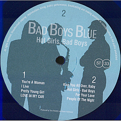 Виниловая пластинка Bad Boys Blue – Hot Girls, Bad Boys (Blue Vinyl) LP