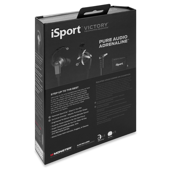 Наушники MONSTER ISPORT VICTORY (BLACK) - рис.5