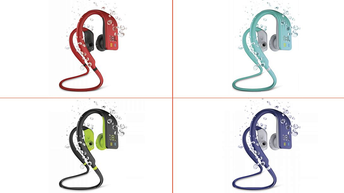 Наушники JBL Endurance Dive Blue - рис.5