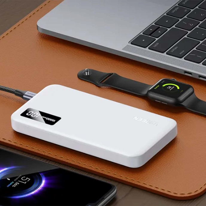 Портативный аккумулятор Ugreen PB311 10000mAh Mini Quick Charging 20W White - рис.1