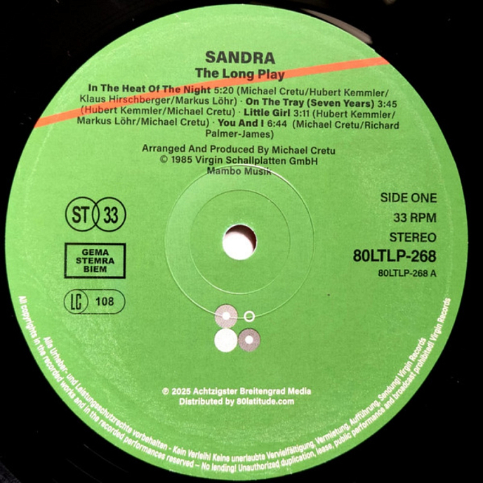 Пластинка Sandra - The Long Play LP - рис.4
