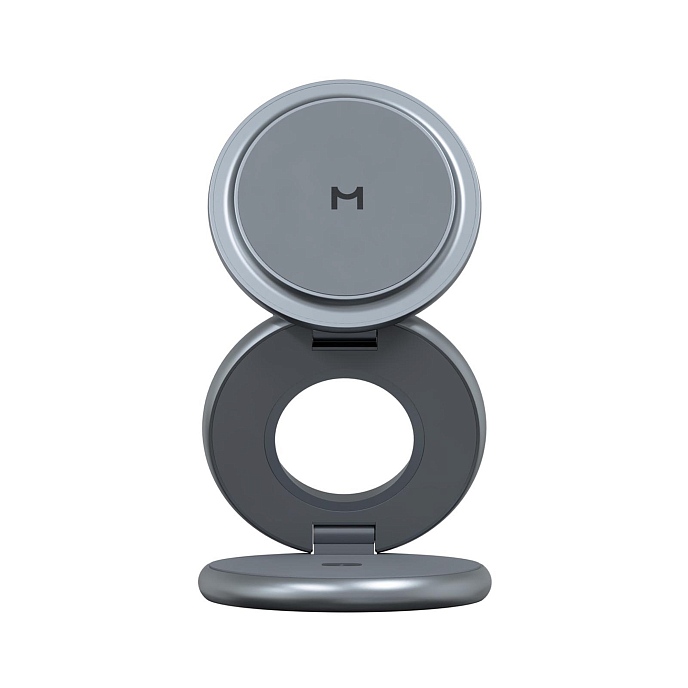 Беспроводная зарядка Magssory Signature Disc Pro Qi2 Midnight 3in1 for Apple - рис.1