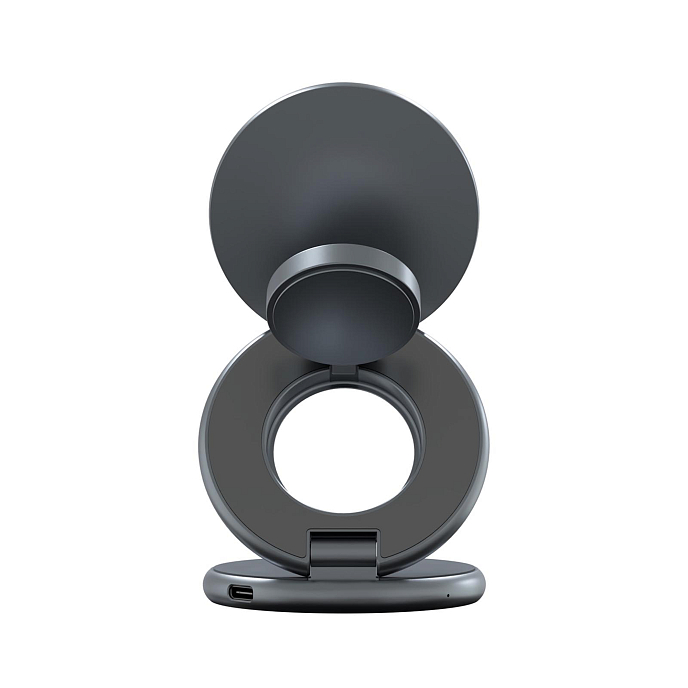 Беспроводная зарядка Magssory Signature Disc Pro Qi2 Midnight 3in1 for Apple - рис.3