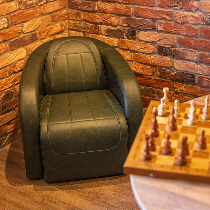 Кресло для прослушивания F2F Пилот Stainless Steel Green - рис.10