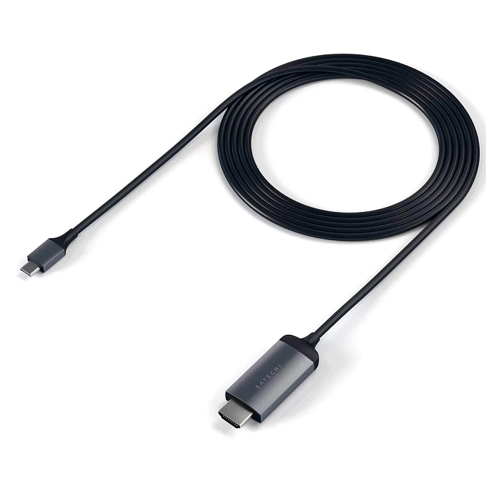 Кабель Satechi Type-C to HDMI 4K 60HZ Space Gray 1.8m - рис.2