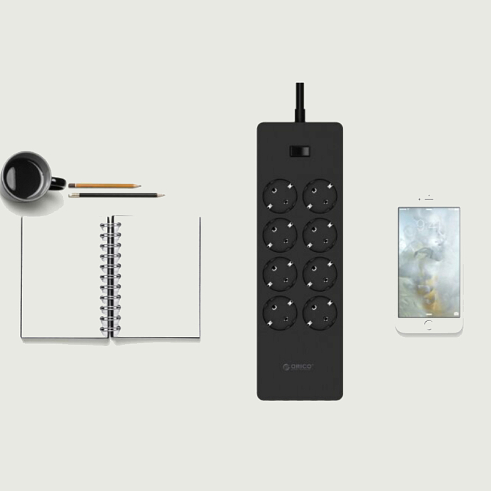 Сетевой фильтр Orico HPC-8A5U Black - рис.4