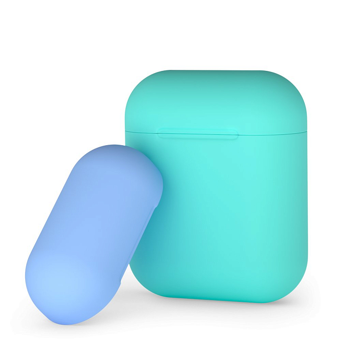 Чехол для наушников Deppa Case for AirPods, multicolor Mint - рис.0
