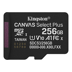Карта памяти Kingston Canvas Select Plus Gen3 Adaptor 256 Gb Adaptor
