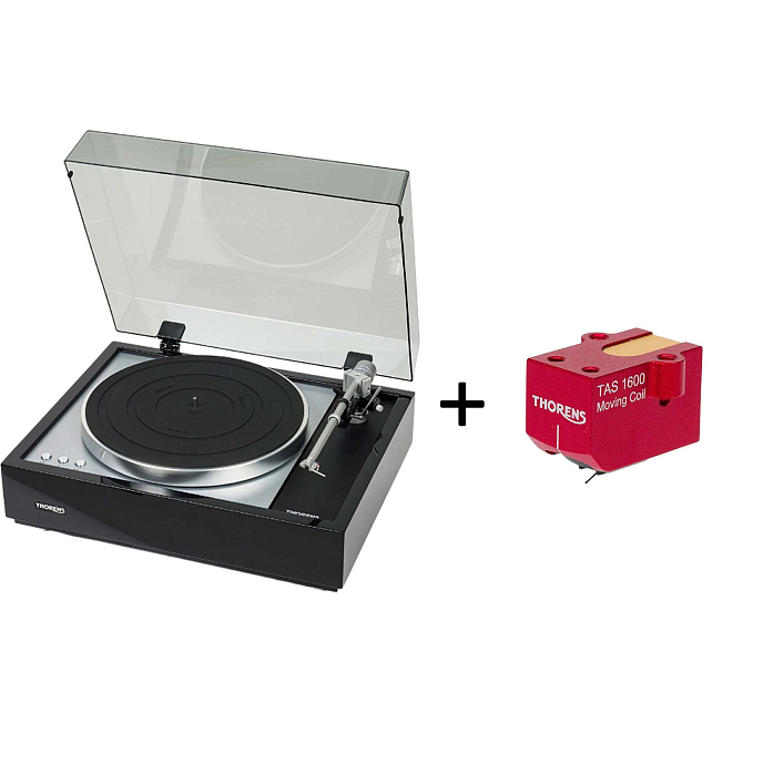 Проигрыватель винила Thorens TD-1600 + TAS 1600 HG Black - рис.0