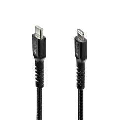 Кабель Lyambda LCLm10 USB Type-C/Lightning Black