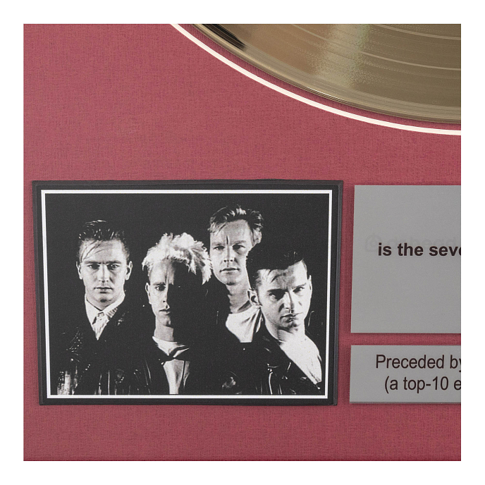 Сувенир Декор Золотой диск Depeche Mode - Violator разноцветный - рис.3