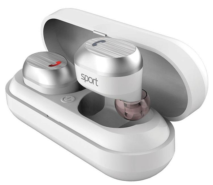 Беспроводные наушники Elari NanoPods Sport White - рис.2