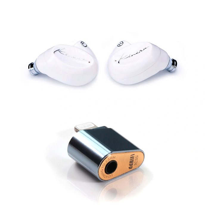 Комплект Kinera Sif White + ddHiFi TC35i 2022 lightning to 3.5 mm - рис.0