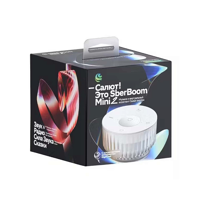 Умная колонка SberDevices SberBoom Mini 2 Neon Gray - рис.3