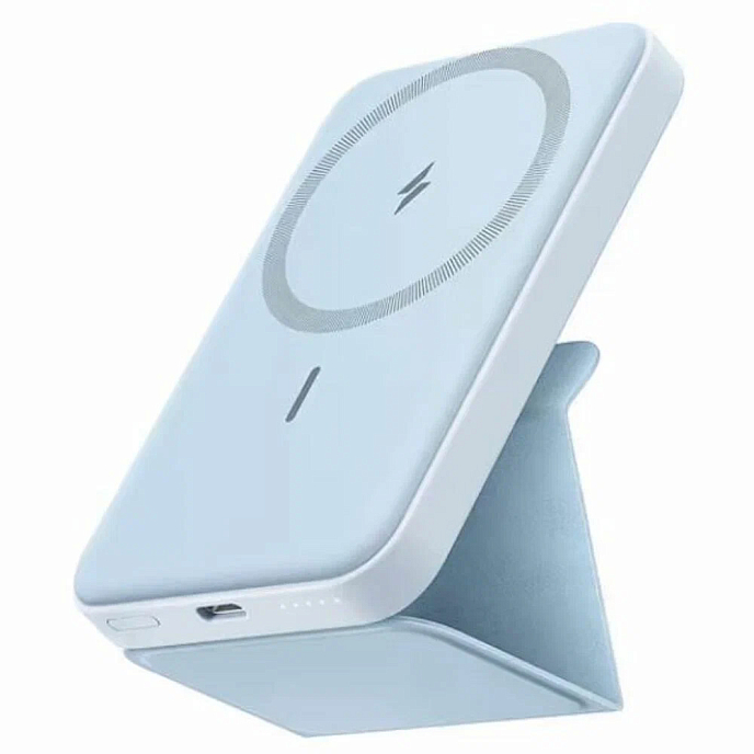 Портативный аккумулятор Anker PowerCore Mag-Go 5K blue внешний портативный аккумулятор _OpenBox - рис.0